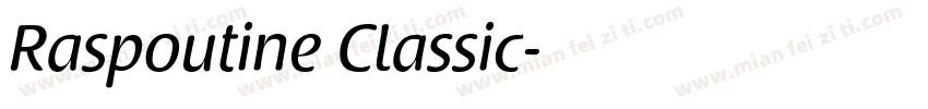 Raspoutine Classic字体转换